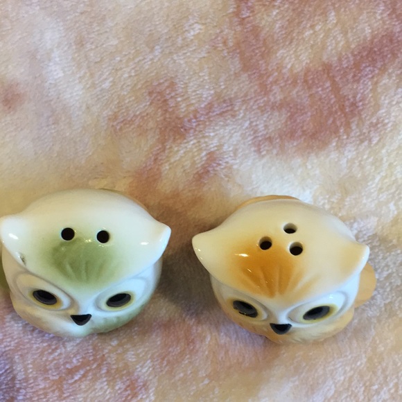 Owl Salt & Pepper Shaker Set of Two NWT ceramic - Picture 8 of 9